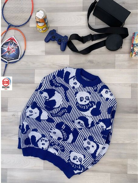 Pulls en Laine Motif Panda