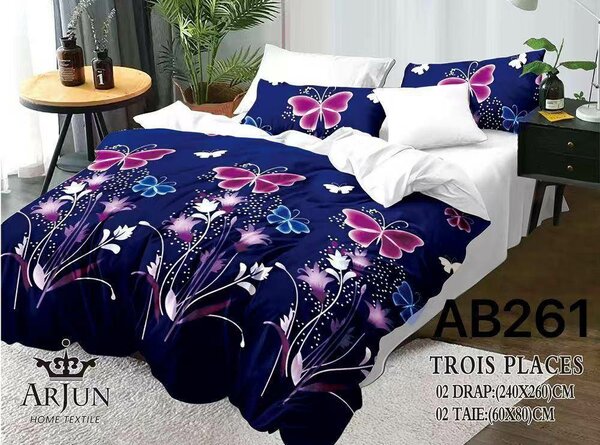 Parure de lit papillon 3 places