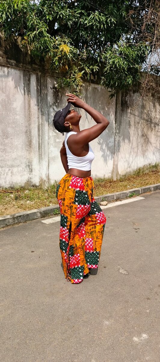 Pantalons larges imprimés africains