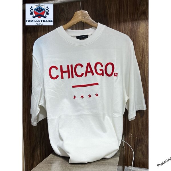 T-shirt "Chicago" Blanc Unisexe