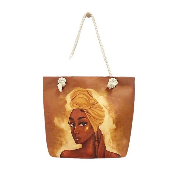 Sac cabas en toile artistique