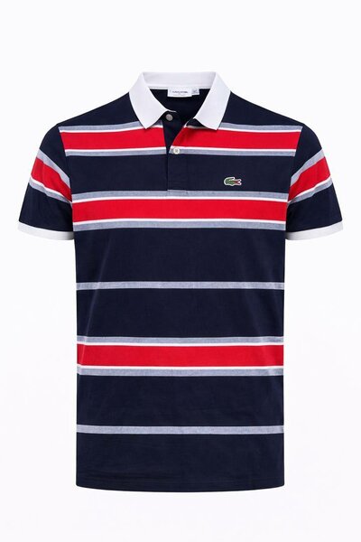 Polo à Rayures Multiples