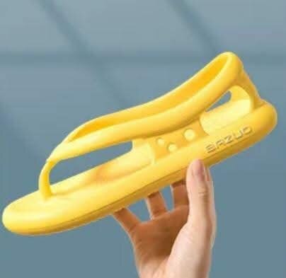 Sandales confort jaune unisexe