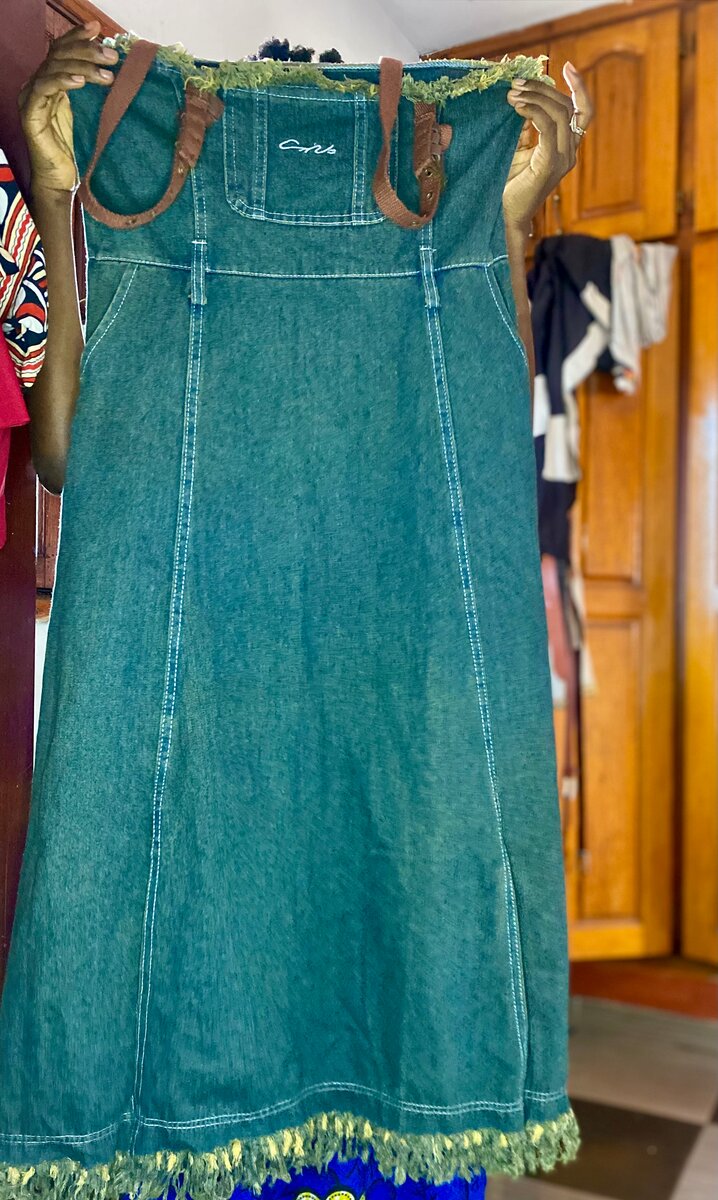 Robe en jean bohème chic