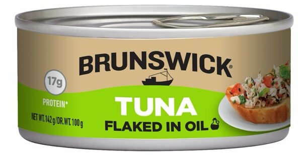BRUNSWICK FLAKED TUNA IN OIL  142G