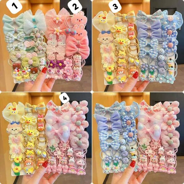 Lot de barrettes colorées pour enfants