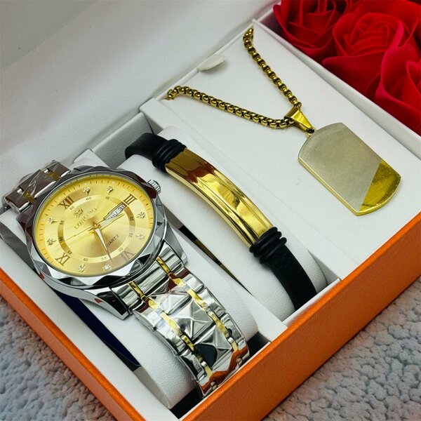 Ensemble Montre et Bijoux pour Homme