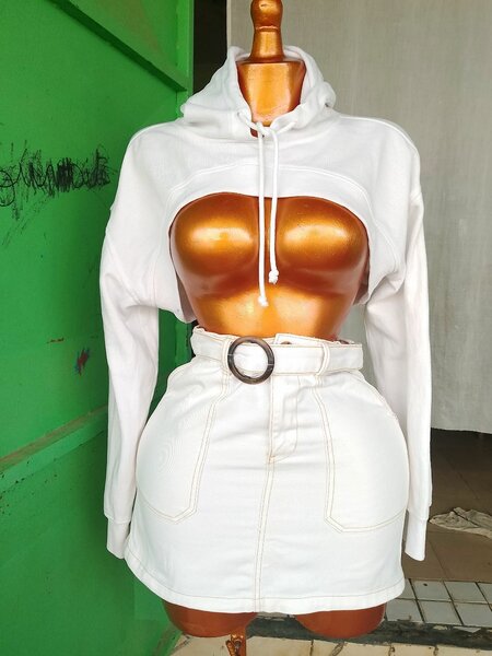 Jupe Taille Haute Blanche