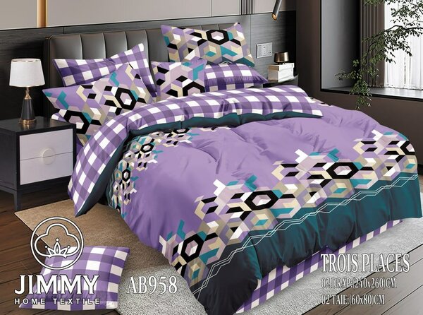 Parure de lit Jimmy AB958 3 pièces