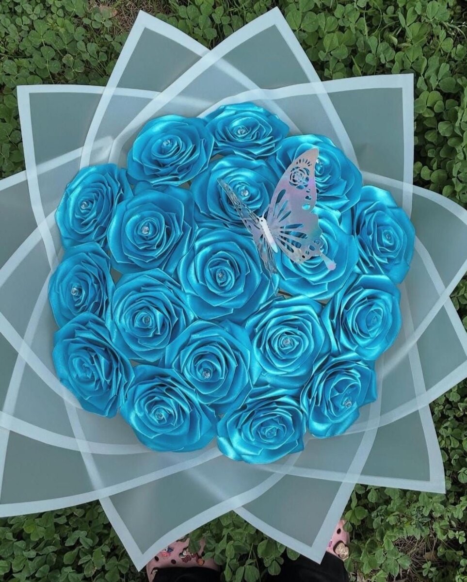 Bouquet de roses en peluche