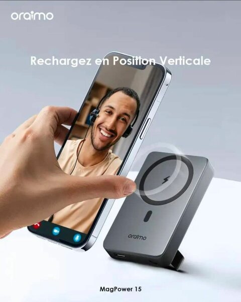 Chargeur magnétique oraimo MagPower 15