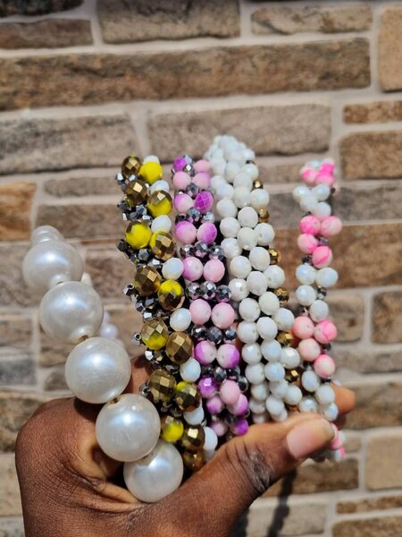Crystal beaded hair bands