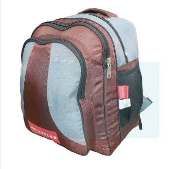 School Bag Small - Brown & Gray