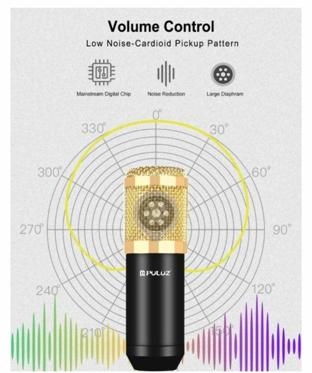 PODCAST MICROPHONE USB SOUND CARD KIT