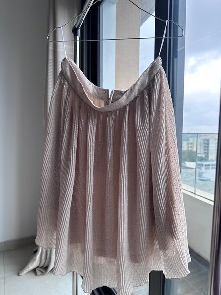 Jupe Moulante Plissée Évasée