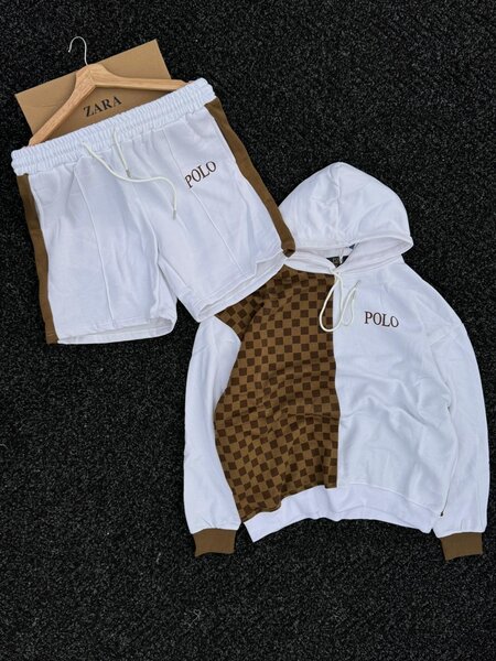 Ensemble Hoodies et Shorts Casual