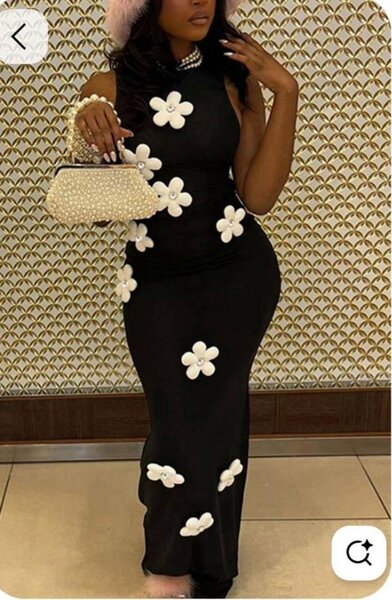 Robe tendance à fleurs