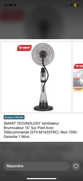 Ventilateur Brumisateur Intelligent