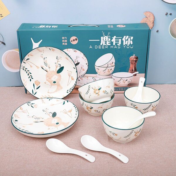 Ceramic plate set