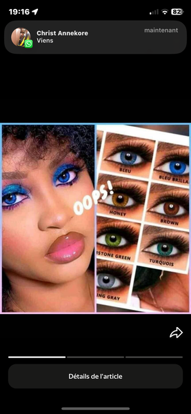 Lentilles de Couleur Fashion