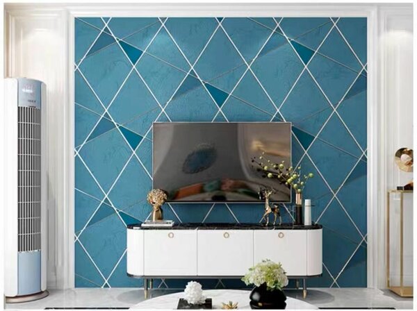 Papier peint géométrique moderne