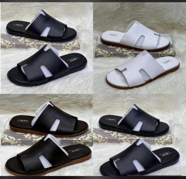 Tongs en cuir élégantes