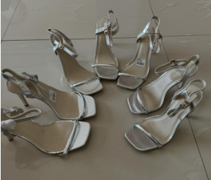 Silver sandals