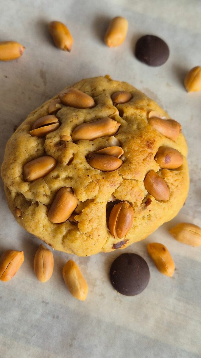 Cookies au chocolat et cacahuètes
