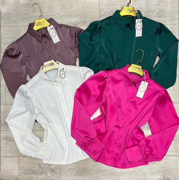 Блузка из японского шелка нарядная красивая есть 5 расцветок