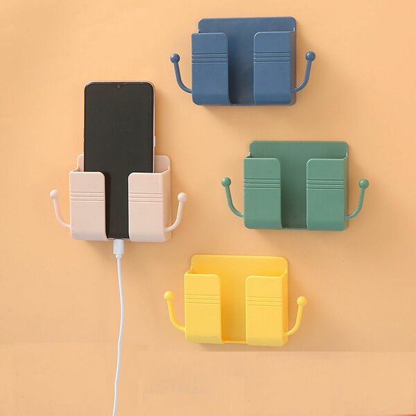 Wall mount phone holder