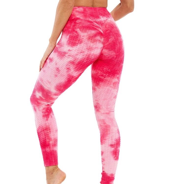 Honey comb Tie-Dye high waist legging