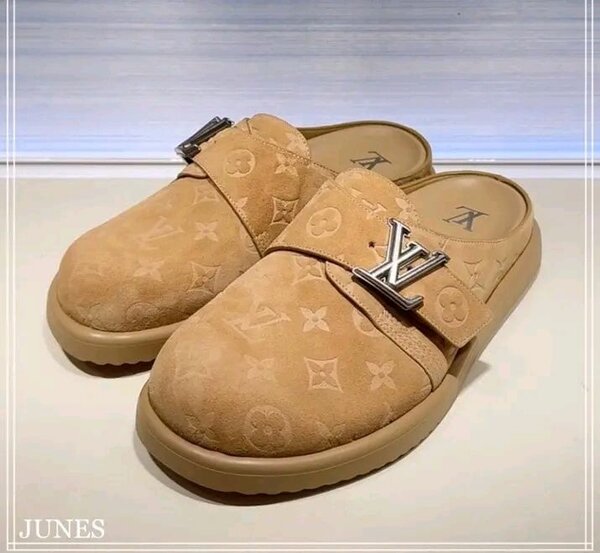 Mules en cuir pour homme