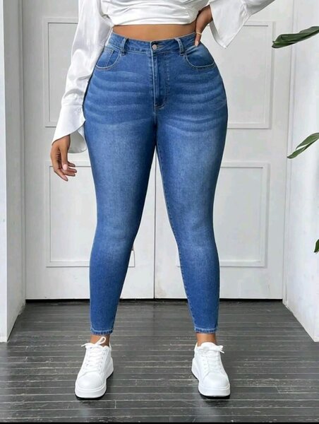 Jeans taille haute femme