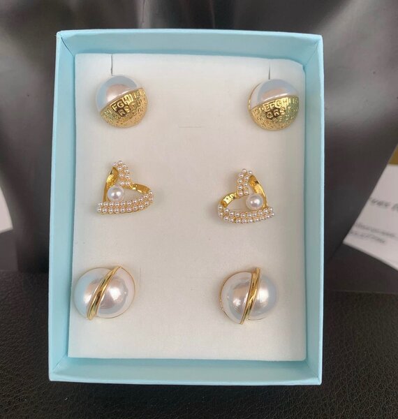 Zirconia Stud earring set