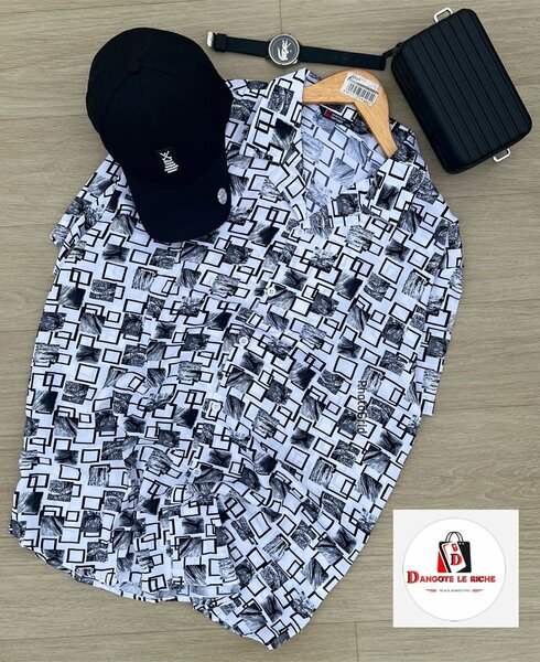 Chemise Homme Motif Géométrique