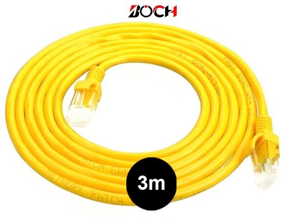 Câble Ethernet RJ45 3m Jaune