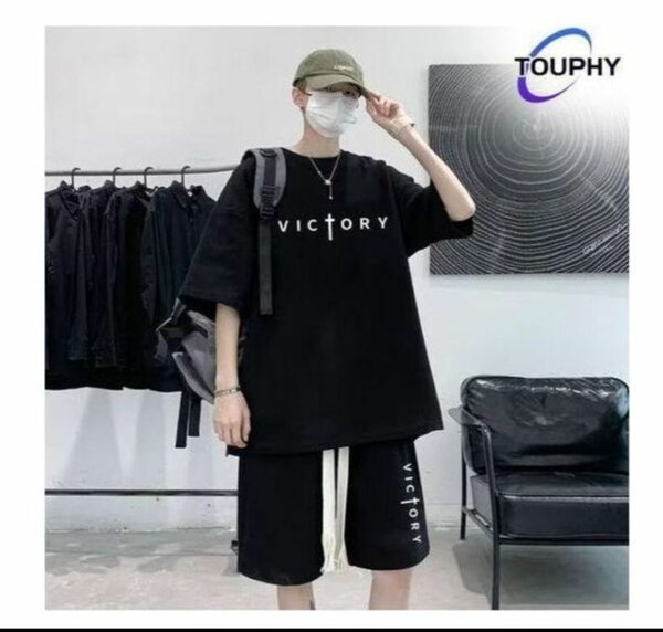 Ensemble T-shirt et Short TOUPHY noir