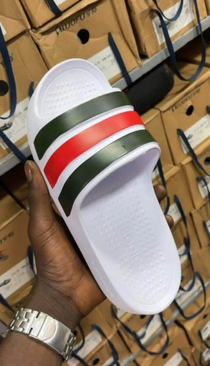 Adidas Slide Blanche Homme