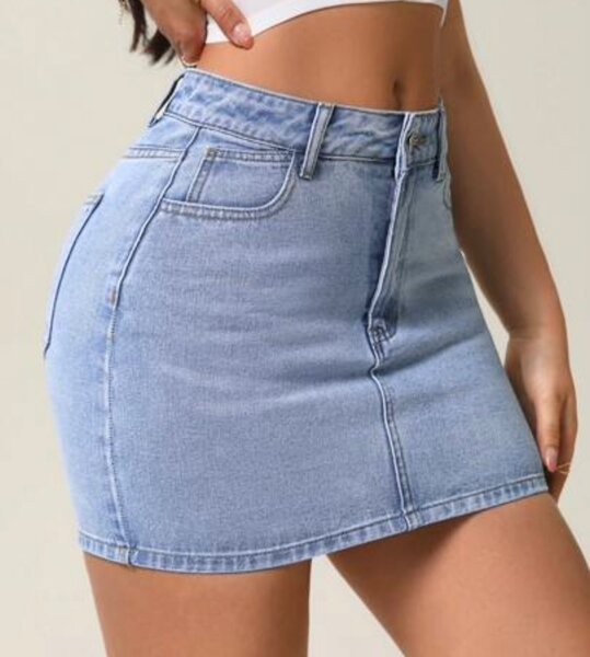 Jupe en jean tendance femme