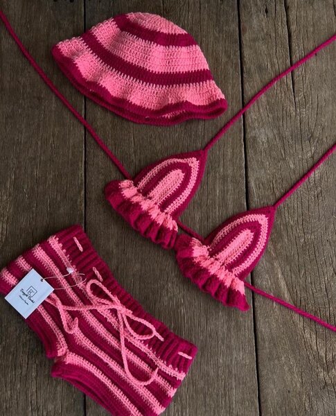 Set Crochet Bikini Été