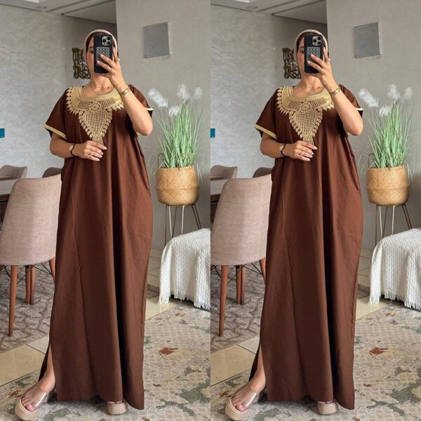 Boubou marocain avec broderie