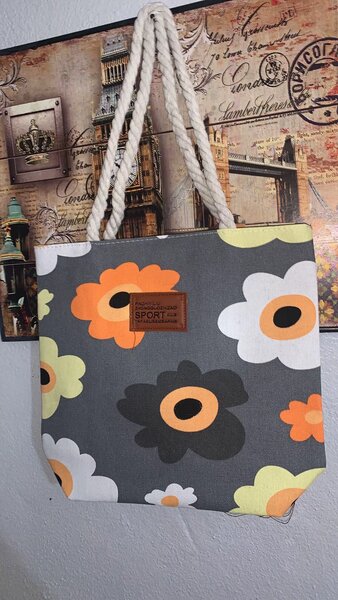 Sac cabas sport motifs imprimés