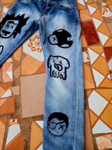 Customised jeans