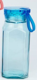Beautiful Square Glass Water Bottle