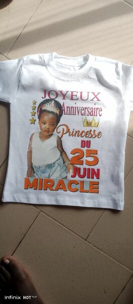 T-shirt Enfant Anniversaire Personnalisé
