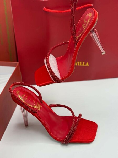 Ladies Half shoe heel( Red, black and nude)