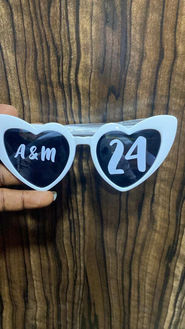 Love shaped party glasses