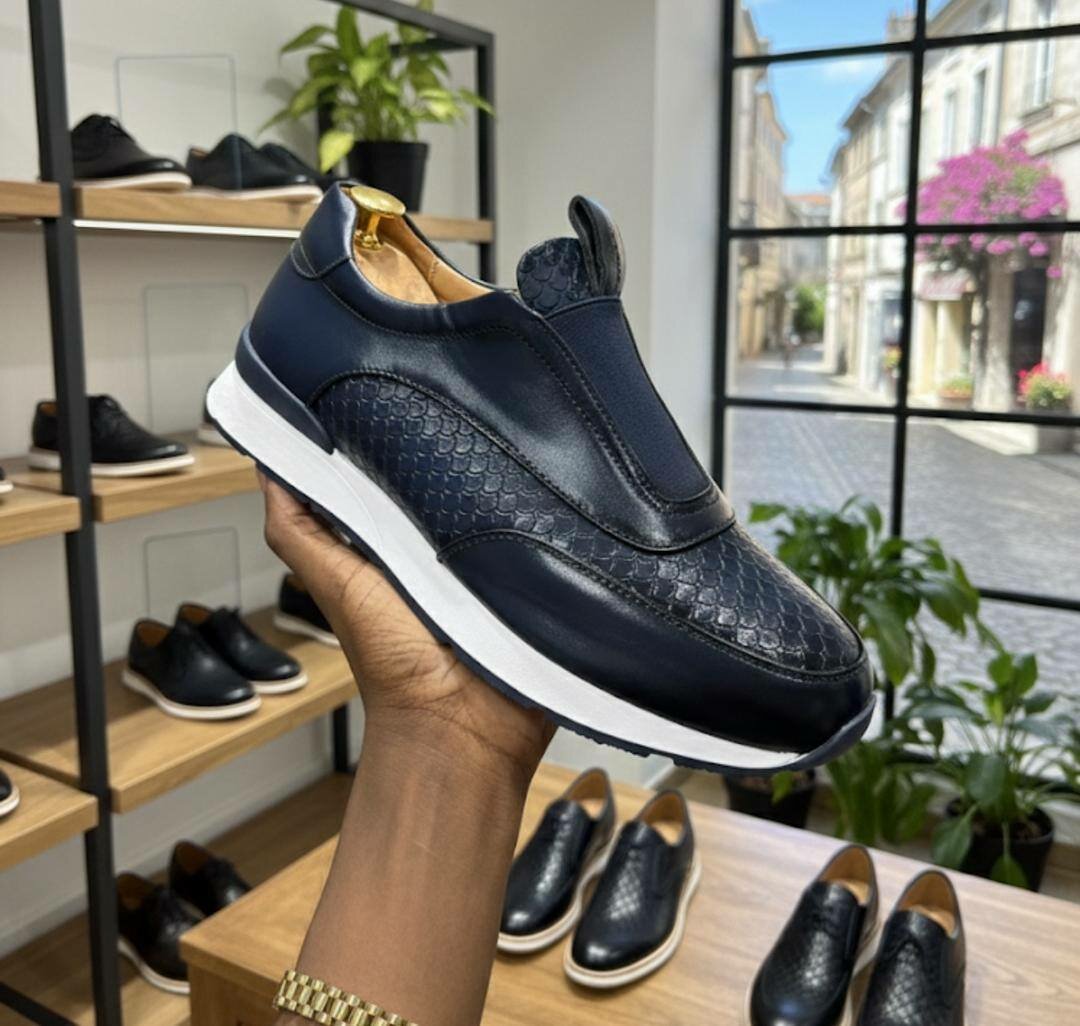 Sneakers modernes en cuir