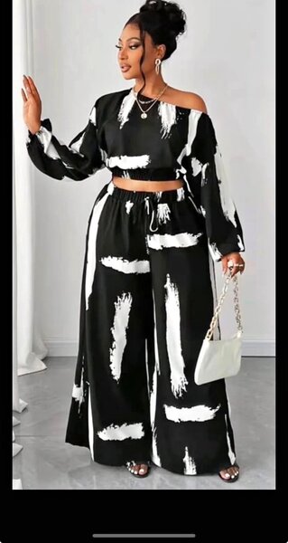 Tenue élégante à motif