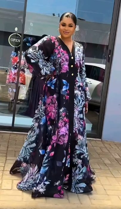 Women's dress with floral print